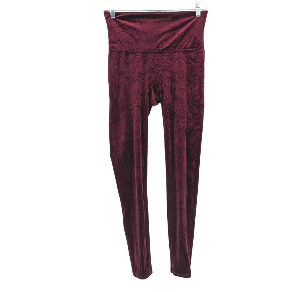 Spanx‎ Velvet High-Rise Leggings | Sculpting Slimming | Wine Red | XL
